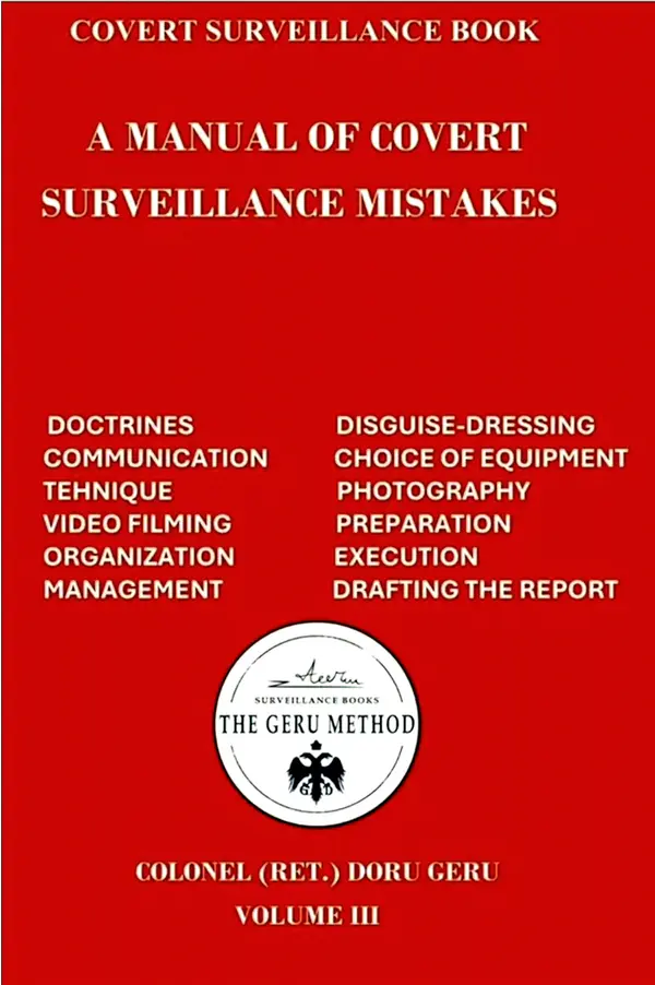 A Manual of Covert Surveillance Mistakes: Covert Surveillance Books